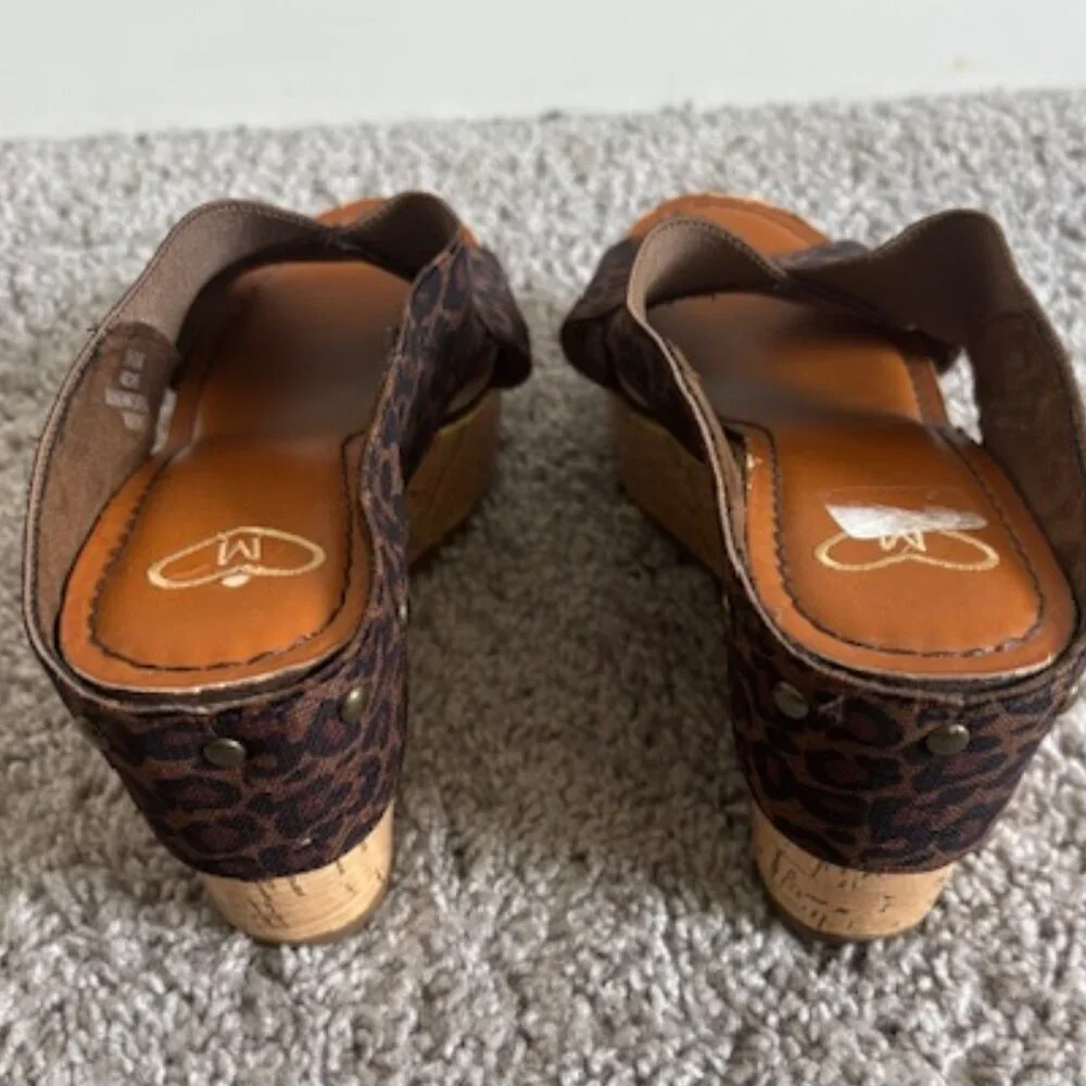 Madeline Animal Print Wedges size 65
